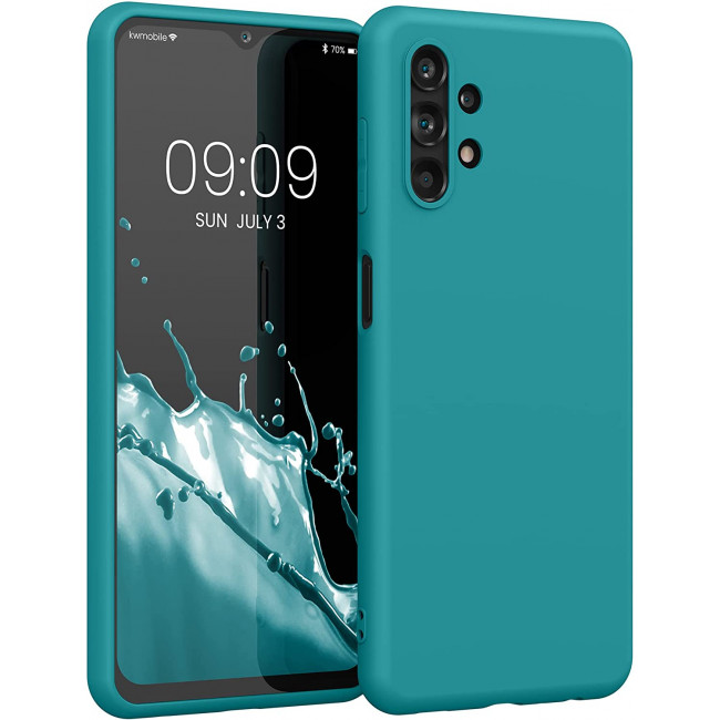 KW Samsung Galaxy A13 4G Θήκη Σιλικόνης TPU - Teal Matte - 57805.57