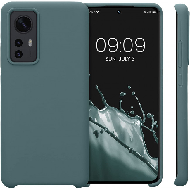 KW Xiaomi 12 / 12X Θήκη Σιλικόνης Rubber TPU - Blue Green - 56210.171