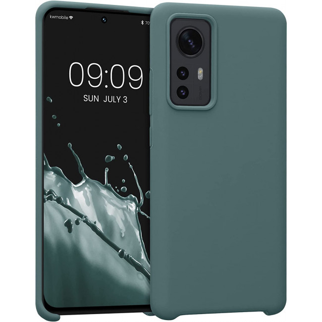 KW Xiaomi 12 / 12X Θήκη Σιλικόνης Rubber TPU - Blue Green - 56210.171