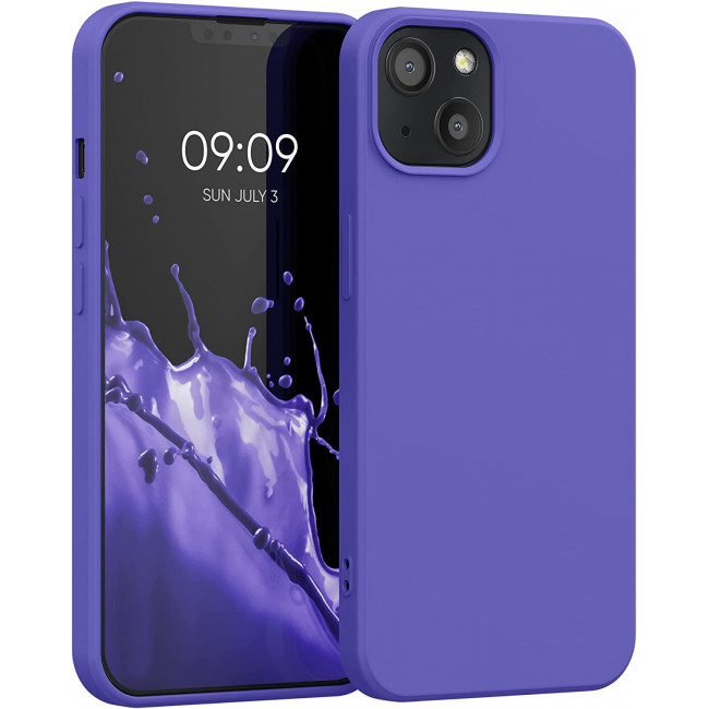 KW iPhone 13 Θήκη Σιλικόνης Rubberized TPU - Blue Violet - 55948.234