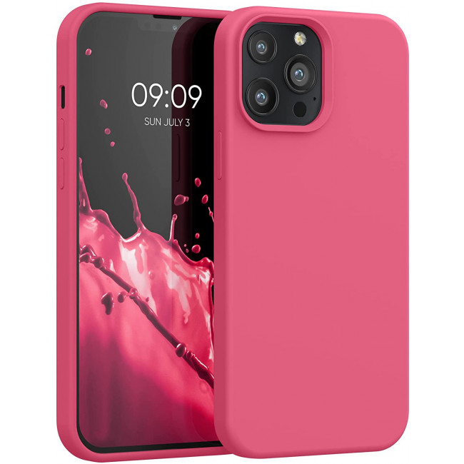 KW iPhone 13 Pro Max Θήκη Σιλικόνης Rubberized TPU - Awesome Pink - 55881.238