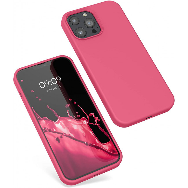 KW iPhone 13 Pro Max Θήκη Σιλικόνης Rubberized TPU - Awesome Pink - 55881.238