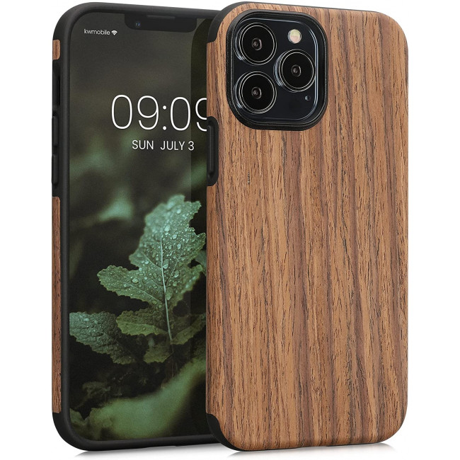 KW iPhone 13 Pro Max Θήκη Σιλικόνης TPU Design Two-Tone Wood - Woodgrain Brown - 58304.01