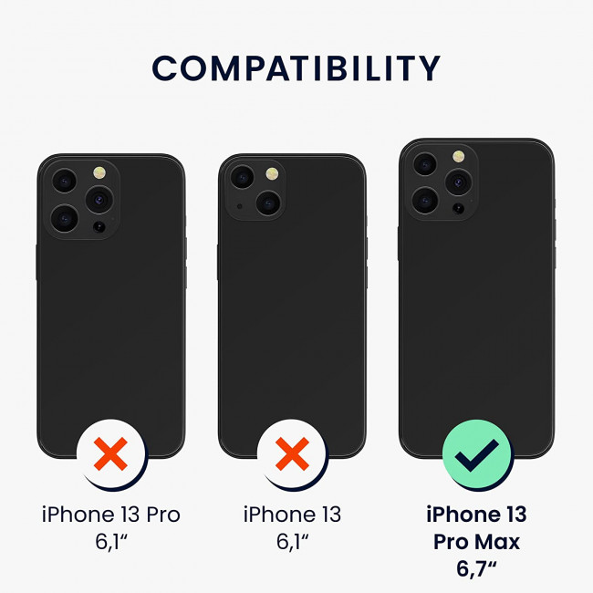 KW iPhone 13 Pro Max Σκληρή Θήκη από Φελλό με Πλαίσιο Σιλικόνης - Design Palm Leaves - Dark Brown / Light Brown - 58127.01