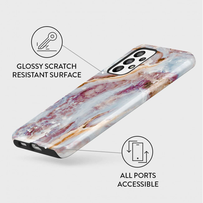 Burga Samsung Galaxy A53 5G Fashion Tough Σκληρή Θήκη - Frozen Leaves