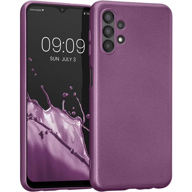 KW Samsung Galaxy A13 4G Θήκη Σιλικόνης TPU - Metallic Lavender - 58021.230