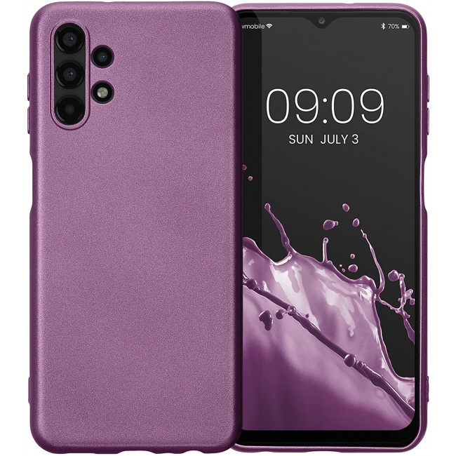 KW Samsung Galaxy A13 4G Θήκη Σιλικόνης TPU - Metallic Lavender - 58021.230