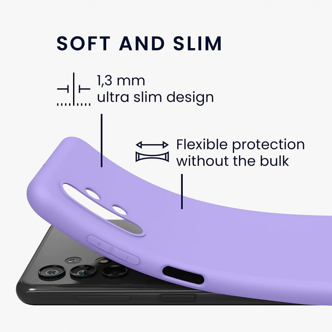 KW Samsung Galaxy A13 4G Θήκη Σιλικόνης TPU - Purple - 57805.222