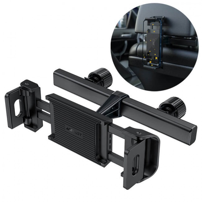 Acefast D8 Car Headrest Mount Universal Βάση Αυτοκινήτου για τα Πίσω Καθίσματα - Black