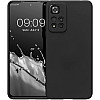 KW Xiaomi Redmi Note 11 Pro+ 5G Θήκη Σιλικόνης Rubberized TPU - Black Matte - 58097.47