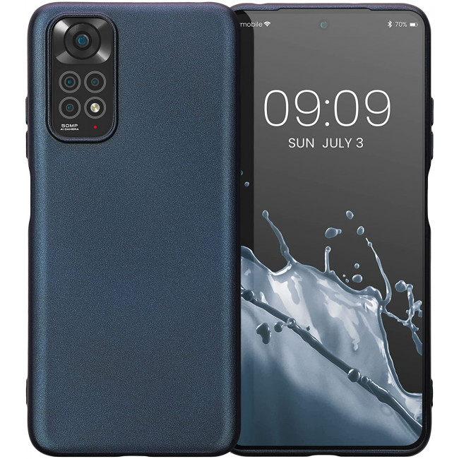 KW Xiaomi Redmi Note 11 / Redmi Note 11S Θήκη Σιλικόνης TPU - Metallic Zodiac Blue - 57370.239