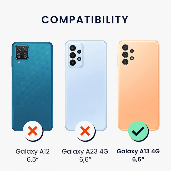 KW Samsung Galaxy A13 4G Θήκη Σιλικόνης Rubberized TPU - Teal Matte - 58049.57