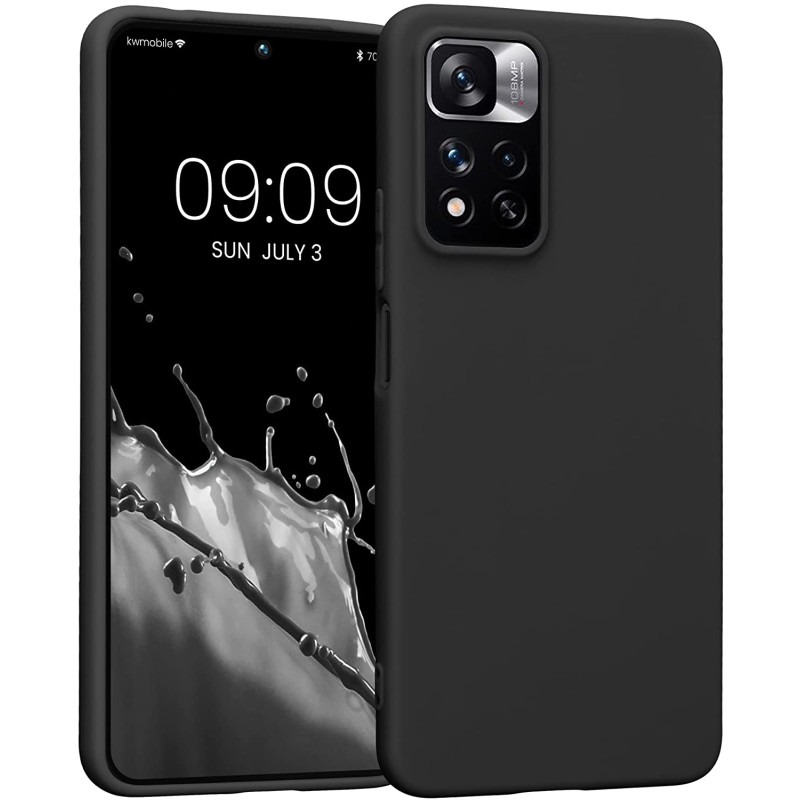 KW Xiaomi Redmi Note 11 Pro+ 5G Θήκη Σιλικόνης TPU - Matte Black - 58095.47