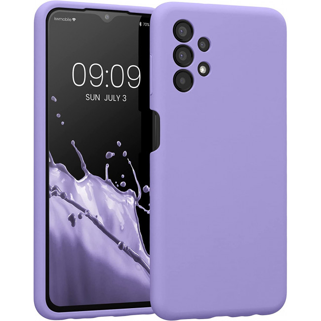 KW Samsung Galaxy A13 4G Θήκη Σιλικόνης Rubberized TPU - Violet Purple - 57832.222