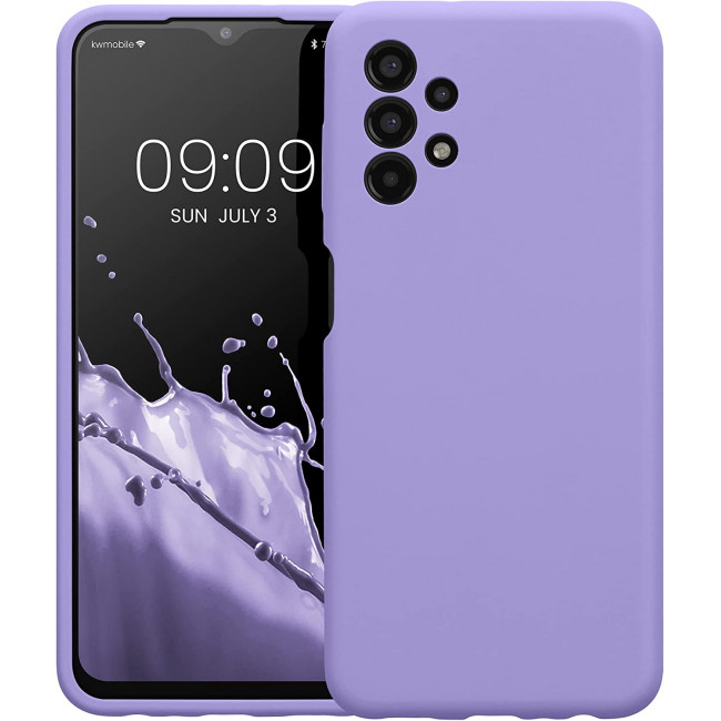 KW Samsung Galaxy A13 4G Θήκη Σιλικόνης Rubberized TPU - Violet Purple - 57832.222