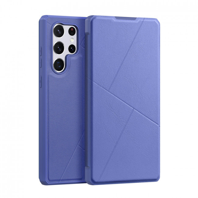 Dux Ducis Samsung Galaxy S22 Ultra Skin X Flip Stand Case Θήκη Βιβλίο - Blue