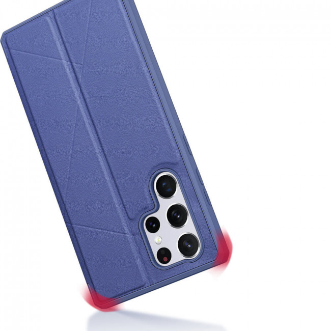 Dux Ducis Samsung Galaxy S22 Ultra Skin X Flip Stand Case Θήκη Βιβλίο - Blue