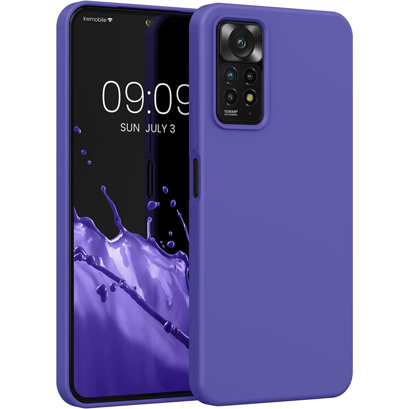 KW Xiaomi Redmi Note 11 Pro / Note 11 Pro 5G Θήκη Σιλικόνης Rubberized TPU - Blue Purple - 57373.234