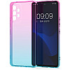 KW Samsung Galaxy A53 5G Θήκη Σιλικόνης TPU Design Two Colors - Pink / Blue / Διάφανη - 58626.01