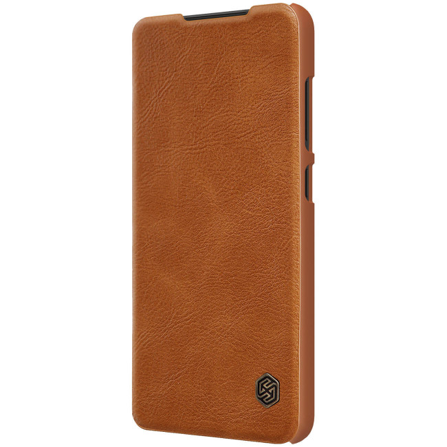 Nillkin Samsung Galaxy S22 Ultra Qin Leather Pro Flip Book Case with Camera Protection Θήκη Βιβλίο με Κάλυμμα για την Κάμερα - Brown