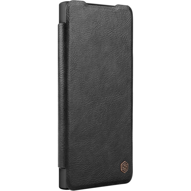 Nillkin Samsung Galaxy S22 Ultra Qin Leather Pro Flip Book Case with Camera Protection Θήκη Βιβλίο με Κάλυμμα για την Κάμερα - Black