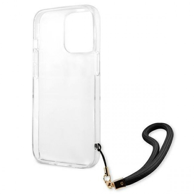 Guess iPhone 13 Pro Strap Σκληρή Θήκη με Λουράκι - Camo - GUHCP13LKCABBK