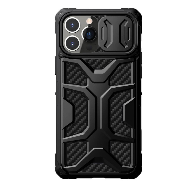 Nillkin iPhone 13 Pro Max Armored Case with Camera Cover Σκληρή Θήκη με Κάλυμμα για την Κάμερα - Black