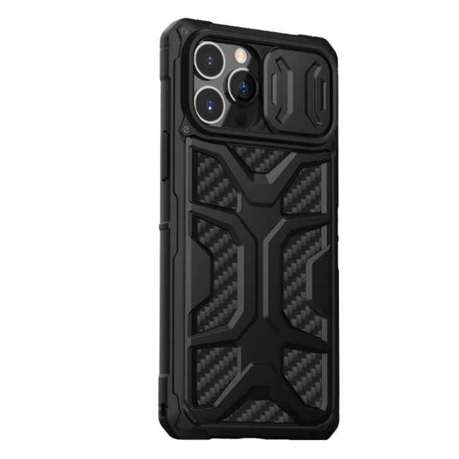 Nillkin iPhone 13 Pro Max Armored Case with Camera Cover Σκληρή Θήκη με Κάλυμμα για την Κάμερα - Black