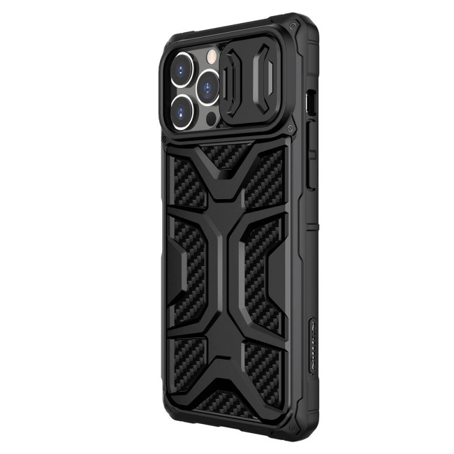 Nillkin iPhone 13 Pro Max Armored Case with Camera Cover Σκληρή Θήκη με Κάλυμμα για την Κάμερα - Black