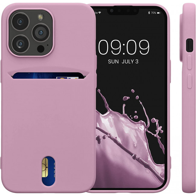 KW iPhone 13 Pro Θήκη Σιλικόνης TPU - Dusky Pink - 57749.10