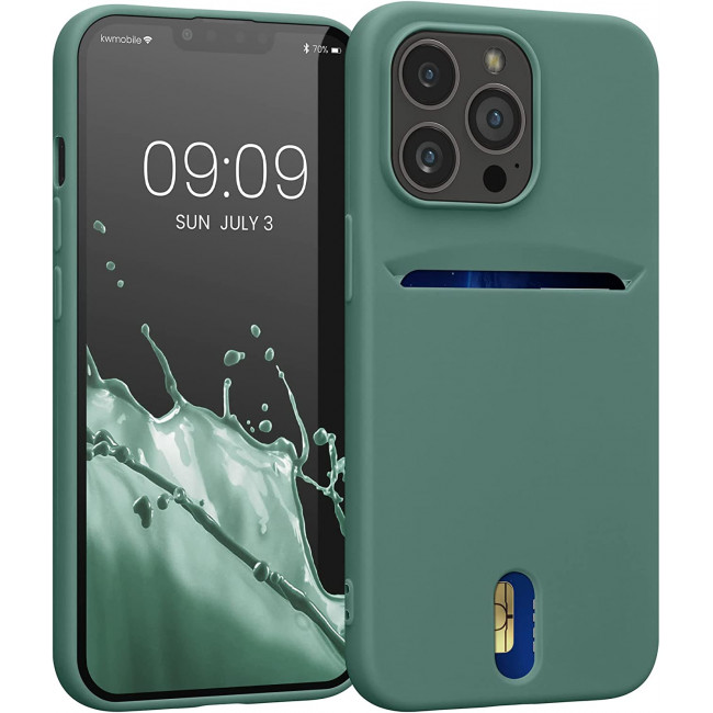 KW iPhone 13 Pro Θήκη Σιλικόνης TPU - Forest Green - 57749.166