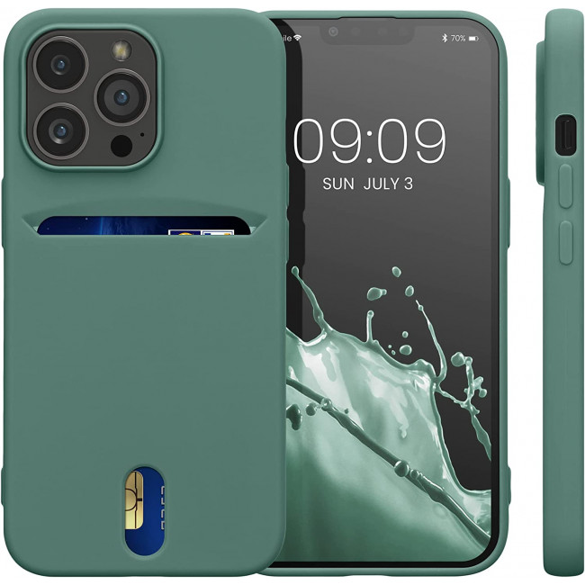 KW iPhone 13 Pro Θήκη Σιλικόνης TPU - Forest Green - 57749.166