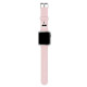 Karl Lagerfeld Λουράκι Apple Watch 2 / 3 / 4 / 5 / 6 / 7 / 8 / 9 / SE / SE 2 - 38 / 40 / 41 mm Silicone Karl Heads Σιλικόνης - Pink - KLAWMSLKP