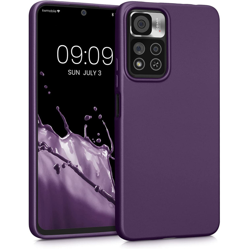 KW Xiaomi Redmi Note 11 Pro+ 5G Θήκη Σιλικόνης TPU - Metallic Berry - 59142.115