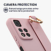 KW Xiaomi Redmi Note 11 Pro+ 5G Θήκη Σιλικόνης TPU με Λουράκι και Finger Holder - Rose Tan - 59060.193