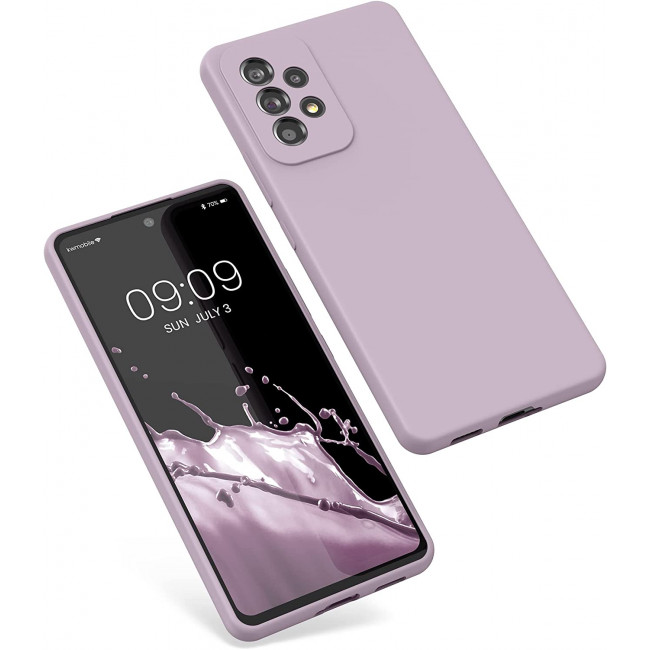 KW Samsung Galaxy A53 5G Θήκη Σιλικόνης Rubberized TPU - Nude Lilac - 57835.236