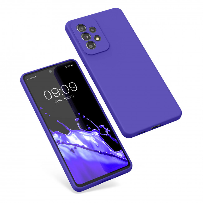 KW Samsung Galaxy A53 5G Θήκη Σιλικόνης Rubber TPU - Blue Violet - 57835.234