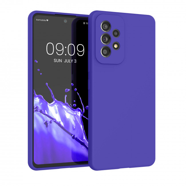 KW Samsung Galaxy A53 5G Θήκη Σιλικόνης Rubber TPU - Blue Violet - 57835.234