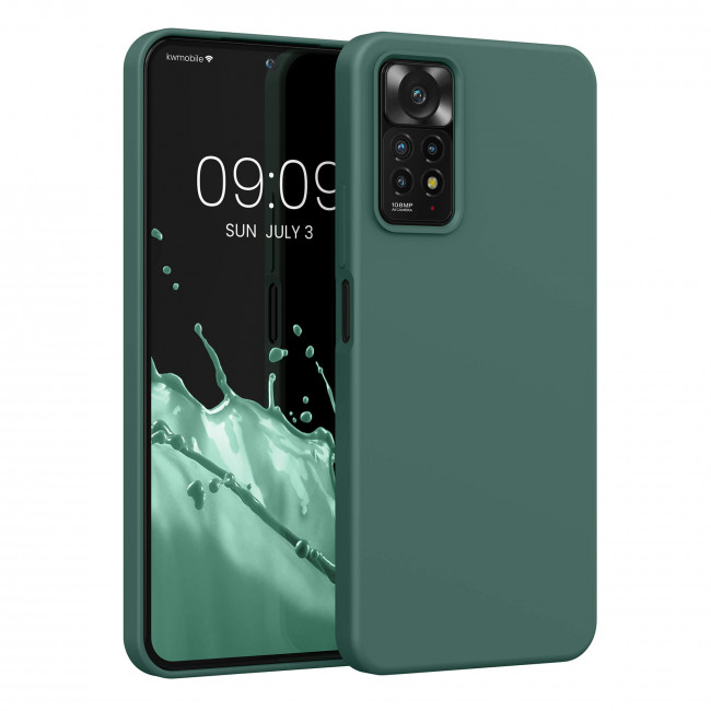 KW Xiaomi Redmi Note 11 Pro / Note 11 Pro 5G Θήκη Σιλικόνης Rubberized TPU - Fir Green - 57373.166