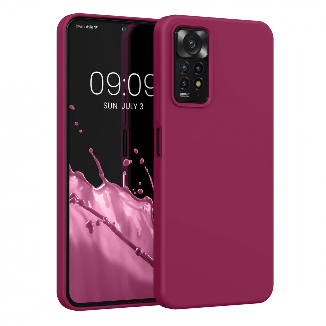 KW Xiaomi Redmi Note 11 Pro / Note 11 Pro 5G Θήκη Σιλικόνης Rubberized TPU - Fuchsia Matt - 57373.100