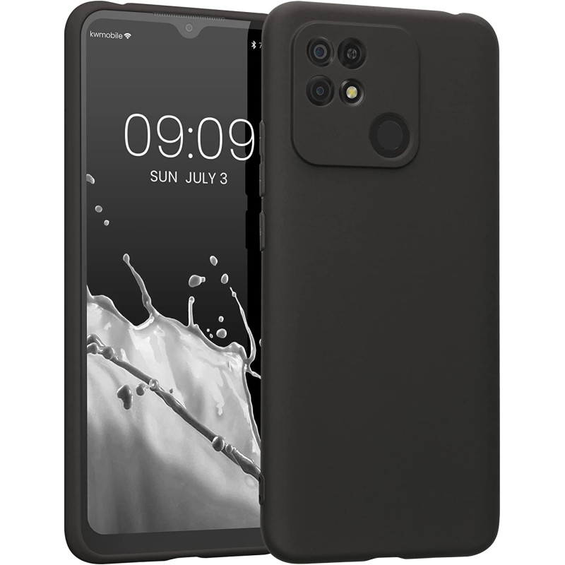 KW Xiaomi Xiaomi Redmi 10C Θήκη Σιλικόνης TPU - Black Matte - 59231.47