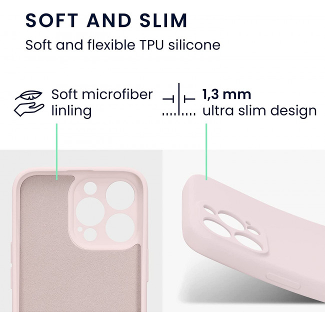 KW iPhone 13 Pro Θήκη Σιλικόνης Rubberized TPU - Coconut Swirl - 58955.225