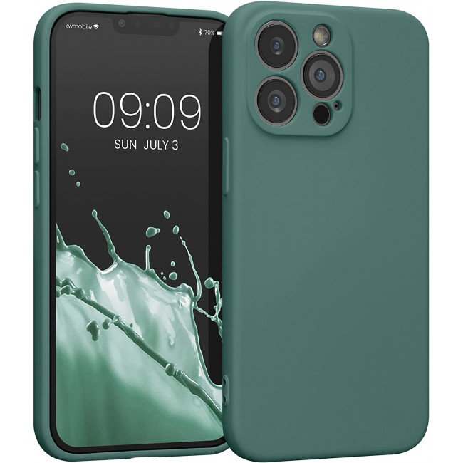 KW iPhone 13 Pro Θήκη Σιλικόνης Rubberized TPU - Fir Green - 58955.166