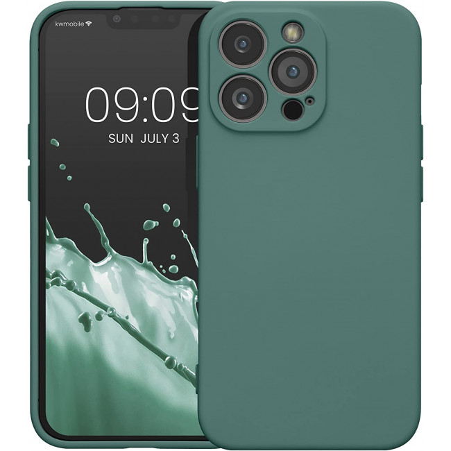 KW iPhone 13 Pro Θήκη Σιλικόνης Rubberized TPU - Fir Green - 58955.166