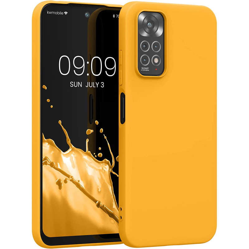 KW Xiaomi Redmi Note 11 / Redmi Note 11S Θήκη Σιλικόνης TPU - Saffron Yellow - 57368.180