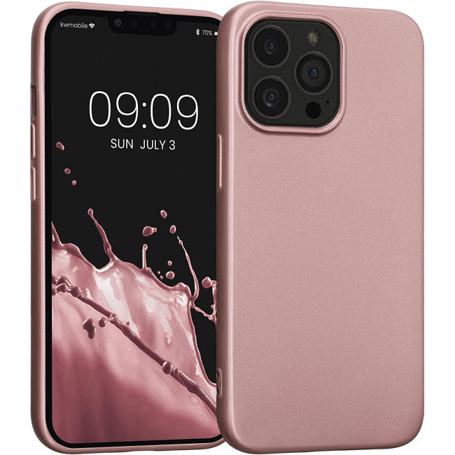 KW iPhone 13 Pro Θήκη Σιλικόνης TPU - Metallic Rose Gold - 57516.31