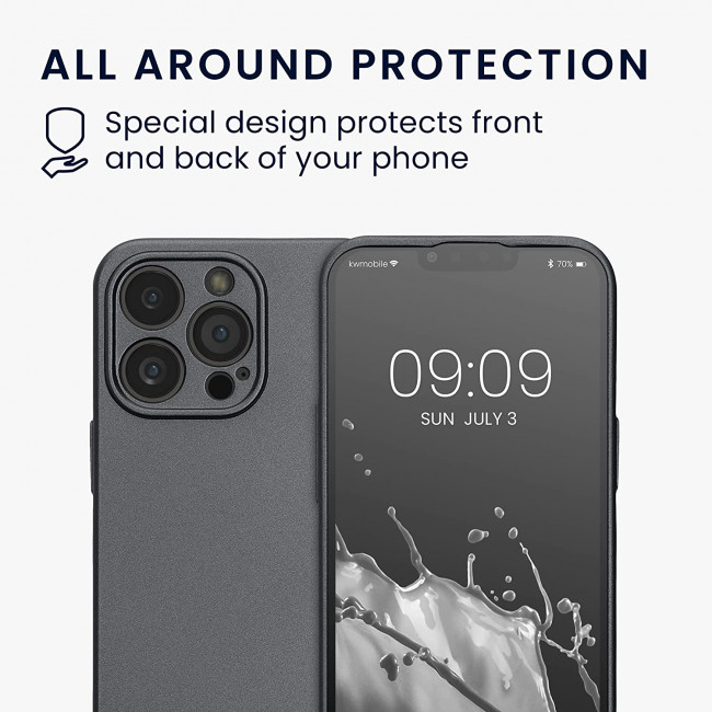 KW iPhone 13 Pro Θήκη Σιλικόνης TPU - Metallic Grey - 57516.232