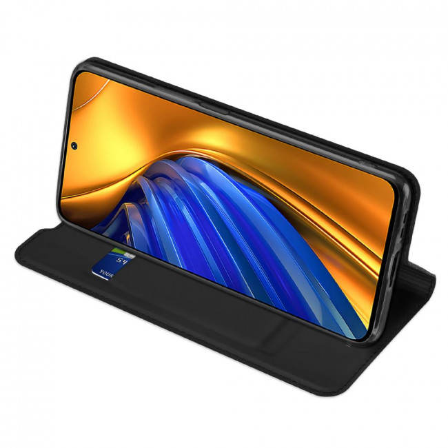 Dux Ducis Xiaomi Poco F4 5G Flip Stand Case Θήκη Βιβλίο - Black