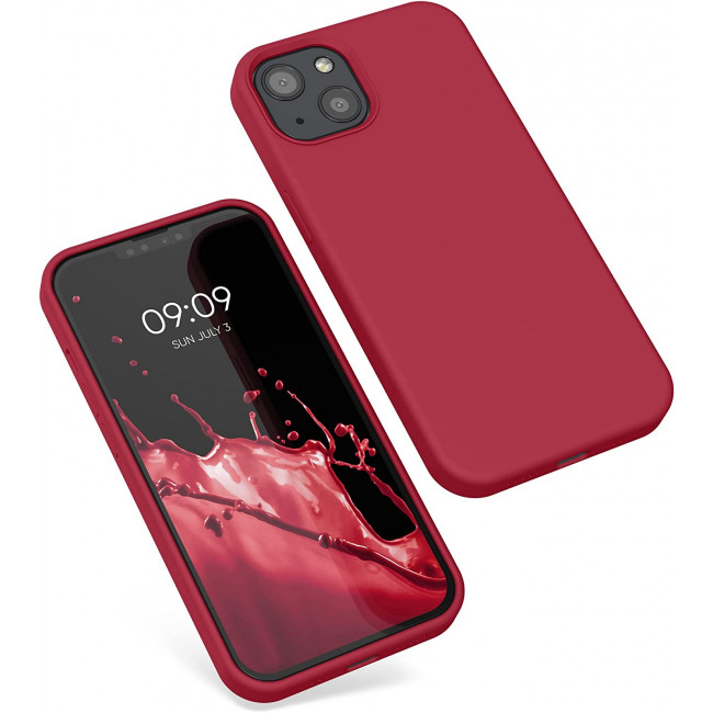 KW iPhone 13 Θήκη Σιλικόνης Rubberized TPU - Classic Red - 55878.208