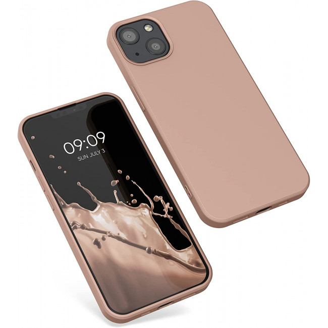 KW iPhone 13 Θήκη Σιλικόνης Rubberized TPU - Orange Clay - 55948.237